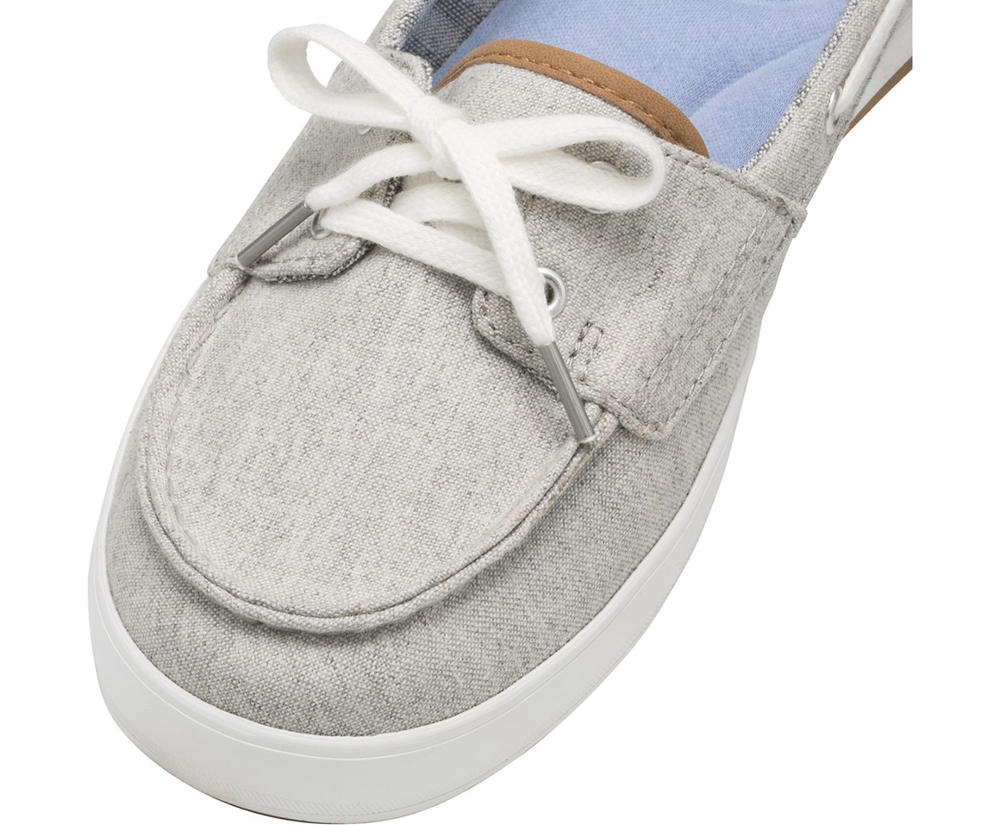 Keds Slip Ons Damen Grau - Charter Chambray - MOC-065743